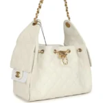 ⁦Chanel Small 25 Hobo Bag White Caviar⁩ – תמונה ⁦2⁩