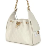 ⁦Chanel Small 25 Hobo Bag White Caviar⁩ – תמונה ⁦7⁩