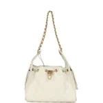 Chanel Small 25 Hobo Bag White Caviar