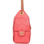 ⁦Chanel Mini 25 Hobo Bag Coral Pink Caviar⁩ – תמונה ⁦8⁩