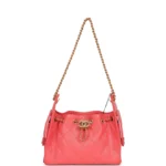 Chanel Mini 25 Hobo Bag Coral Pink Caviar