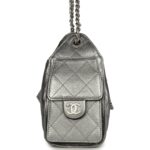 ⁦Chanel Mini 25 Hobo Bag Metallic Caviar Silver⁩ – תמונה ⁦7⁩