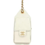 ⁦Chanel Mini 25 Hobo Bag White Caviar⁩ – תמונה ⁦8⁩