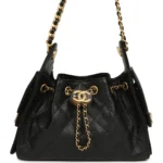 ⁦Chanel Mini 25 Hobo Bag Black Caviar⁩⁩ – תמונה ⁦8⁩