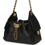 ⁦Chanel Mini 25 Hobo Bag Black Caviar⁩⁩ – תמונה ⁦5⁩