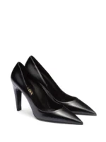 ⁦Prada Brushed-leather pumps⁩ – תמונה ⁦3⁩