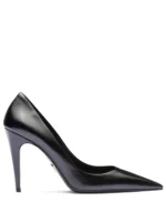 Prada Brushed-leather pumps