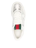 ⁦Gucci Glitter Stripe Low-top Sneakers⁩ – תמונה ⁦5⁩