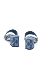 ⁦GUCCI Horsebit GG Patterned Sandals⁩ – תמונה ⁦3⁩