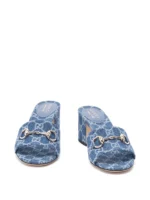 ⁦GUCCI Horsebit GG Patterned Sandals⁩ – תמונה ⁦4⁩