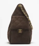 ⁦Chanel Small 25 Hobo Bag Brown Suede⁩ – תמונה ⁦3⁩