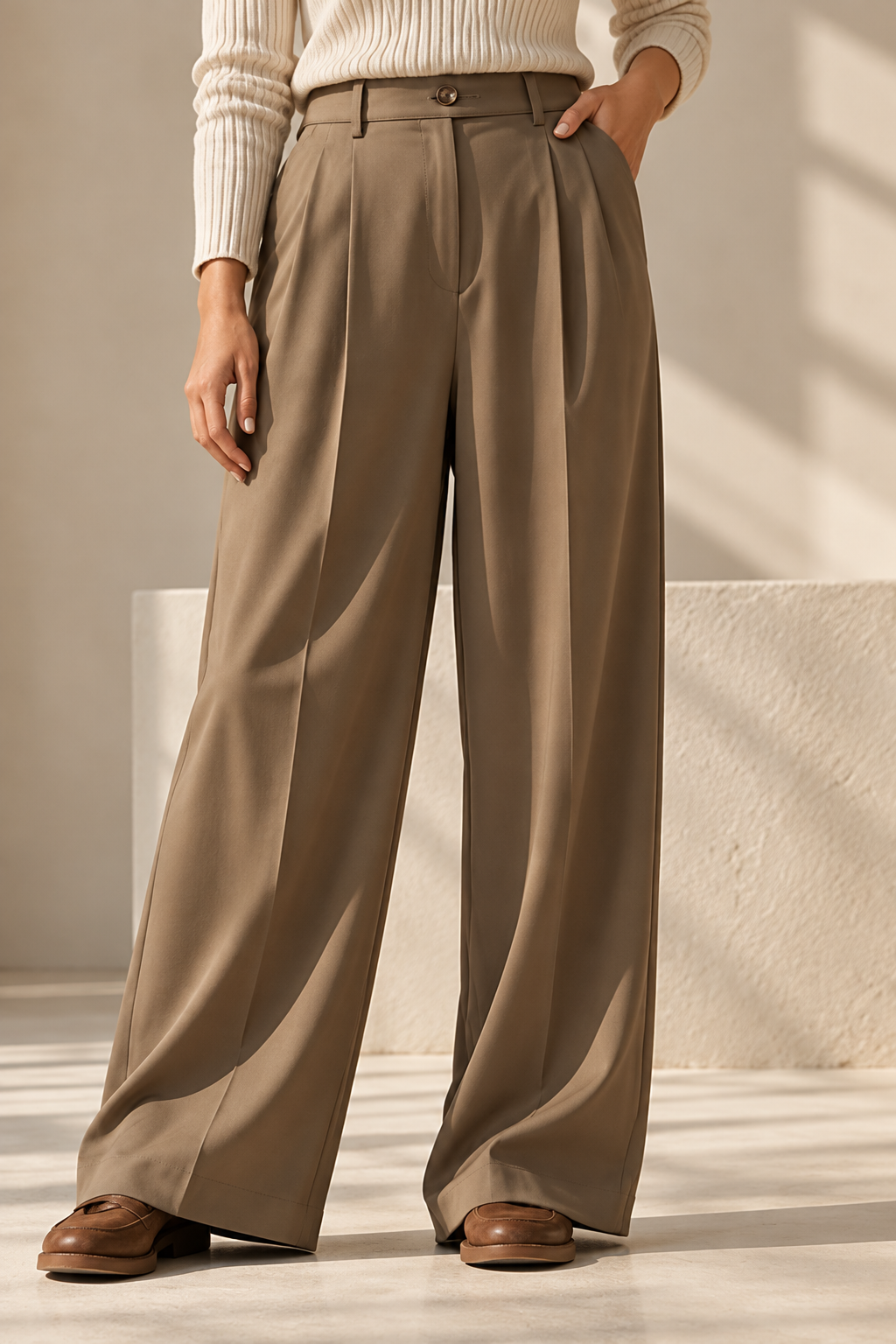IMAGE15 מכנס מחויט Wide Leg – תמונה 1